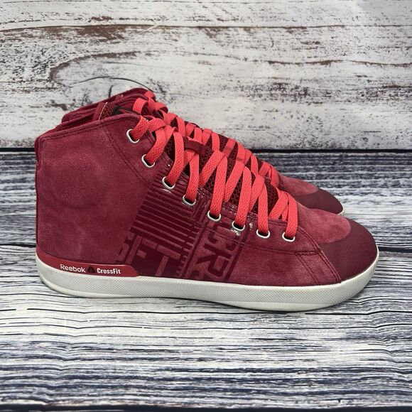 Reebok CrossFit Lite TR 010 Pink Suede Hi Top Sneakers Women’s Size 10 - Picture 1 of 9
